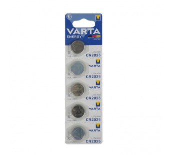 Батарейка Varta ENERGY CR2025 BL5 Lithium 3V (6025) (5/100/500)#2116157