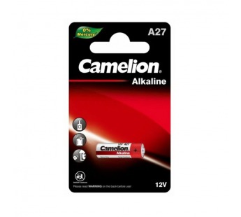 Батарейка Camelion LR27/A27/MN27 BL1 Alkaline 12V 0%Hg (1/20/900)#2116101