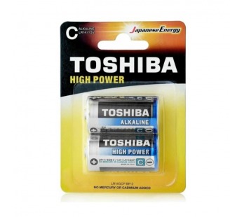 Батарейка Toshiba LR14 C BL2 Alkaline 1.5V (2/20/120)#2116065