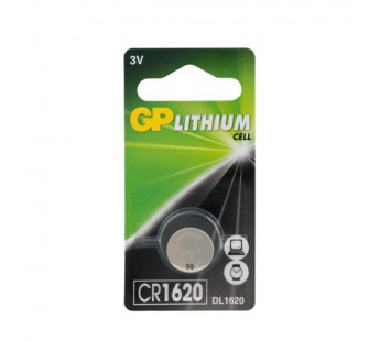Батарейка GP CR1620 BL1 Lithium 3V (1/10/600)#2116133