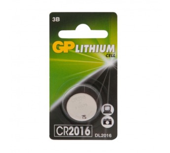 Батарейка GP CR2016 BL1 Lithium 3V (1/10/100/900)#2116131