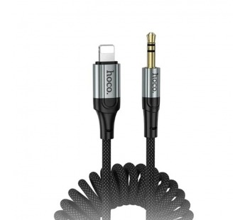 Кабель AUX "3,5 мм" Jack - Lightning Hoco UPA33A (1.5 м) Черный#2117373