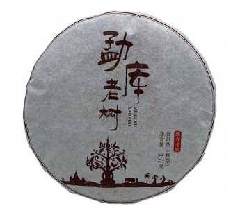 Чай Пуэр Шу 357гр 2018г Старое Дерево Мэнку фабрика Гу И блин Черный#2116397