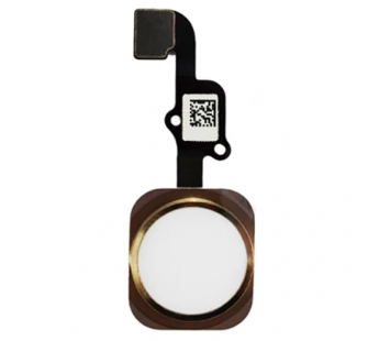Кнопка (механизм) "Home" для iPhone 6s/6s Plus с толкателем и шлейфом (золото)#2125832