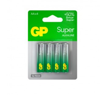 Элемент питания GP SUPER G-TECH LR6 (4 бл)   (4/40/320)#2116498