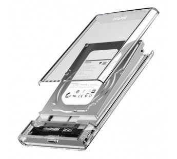 Внешний корпус Netac WH11 для HDD/SSD, 2.5", пластик прозрачный (USB 3.0 / Type A /Type B)#2135105