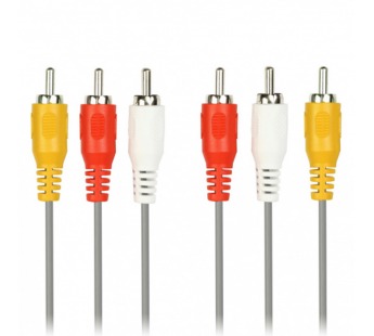 Кабель соединительный Smartbuy 3хRCA (M) - 3хRCA (M), 3 м. (1/125)#2117592