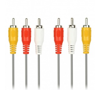 Кабель соединительный Smartbuy 3хRCA (M) - 3хRCA (M), 3 м. (1/125)#2128451