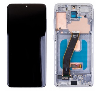 Дисплей для Samsung Galaxy S20 (G980F) модуль с рамкой Серый - OR Ref. (SP)#2123020