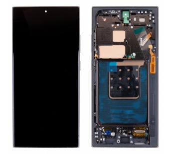 Дисплей для Samsung Galaxy S24 Ultra (S928B) модуль с рамкой Черный - (Soft OLED, 120 Гц) (Full Size)#2123002