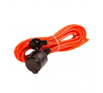 Удлинитель силовой с вилкой и розеткой 2P+PE/5 метров 3х1,0мм2 16А/3,5кВт IP44 (SBE-16-1-30-F)/20#2116916