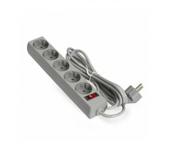 Сетевой фильтр  5.0м, 5 розеток Exegate, SP-5-5G, 10А, 2200Вт, с выключателем, серый, пакет, шт#2117378
