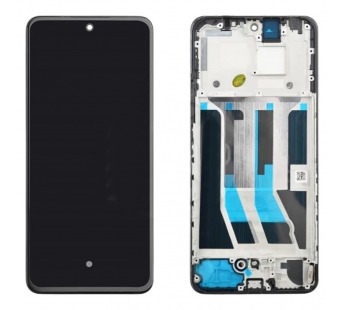 Дисплей для Realme 12 4G (RMX3871) в рамке + тачскрин (черный) (100% LCD)#2121320