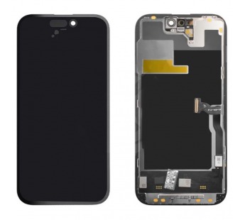 Дисплей для iPhone 14 Pro + тачскрин черный с рамкой (JCID SOFT OLED) привязка без ошибки#2126257