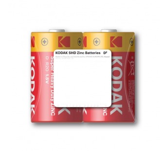 Батарейка Kodak Extra R20 D Shrink 2 Heavy Duty 1.5V (2/24/144/5616)#2117549