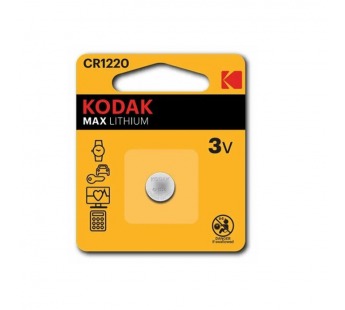 Батарейка Kodak MAX CR1220 BL1 Lithium 3V (1/60/240/61440)#2117547