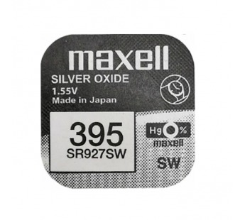 Батарейка Maxell 395/399 BL1 Silver Oxide 1.55V 0%Hg (1/10/100)#2117540