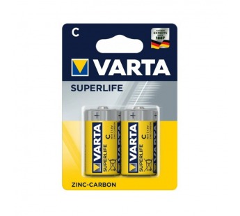 Батарейка Varta SUPERLIFE R14 C BL2 Heavy Duty 1.5V (2014) (2/24/120)#2117462