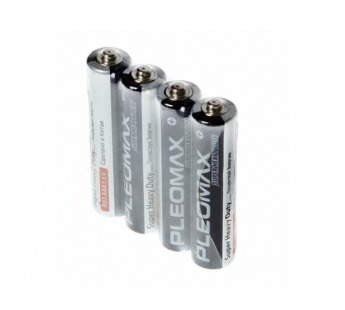 Батарейка Pleomax Super R03 AAA Shrink 4 Heavy Duty 1.5V (4/60/2400/57600)#2117453
