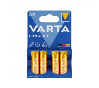 Батарейка Varta LONGLIFE LR6 AA BL4 Alkaline 1.5V (4106) (4/80)#2117438