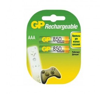 Аккумулятор бытовой GP HR03 AAA BL2 NI-MH 650mAh в пластиковой упаковке клемшел (2/20/200)#2118215