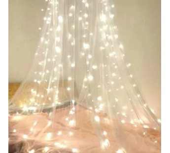 Гирлянда Космос "Пучок" 126LED 1.8м х 7 нитей провод зеленый белый теплый (1/48)#2117418