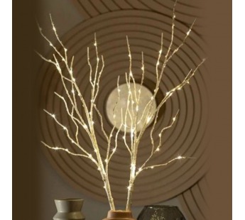 Гирлянда Космос Ветки березы без листьев имитация 100LED 80см 6ч таймер 2шт. белый теплый (1/24)#2117398