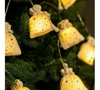 Гирлянда Космос Подарки 10LED 1,8+0,3м 6*4*7см белый теплый (1/24)#2117390