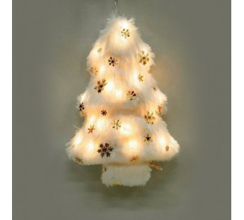 Гирлянда Космос Подвесной светильник Елочка 10LED 12*5.5*18.2см белый теплый (1/20)#2117389