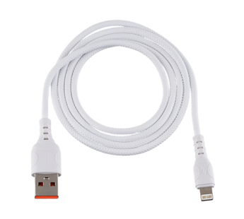 Кабель GoPower GP06L USB (m)-Lightning (m) 1м 2.4A ПВХ белый (1/200/800)#2117633
