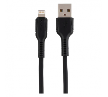 Кабель GoPower GP21L USB (m)-Lightning (m) 1м 2.4A силикон черный (1/200/800)#2117710