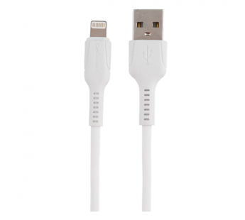 Кабель GoPower GP21L-2M USB (m)-Lightning (m) 2м 2.4A силикон белый (1/200/800)#2117700