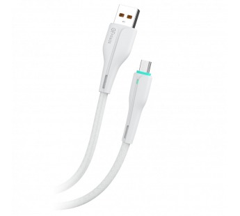 Кабель GFPower F16M USB (m)-microUSB (m) 1м 3.6A ПВХ индикация белый (1/120/480)#2122143