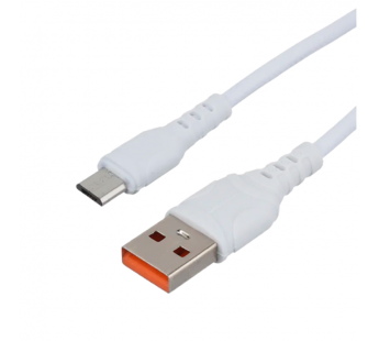 Кабель GoPower GP06M USB (m)-microUSB (m) 1м 2.4A ПВХ белый (1/200/800)#2117658