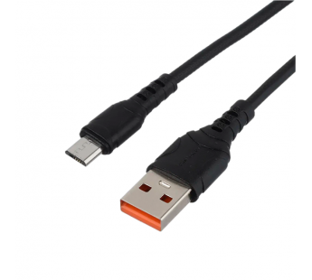 Кабель GoPower GP06M USB (m)-microUSB (m) 1м 2.4A ПВХ черный (1/200/800)#2117654