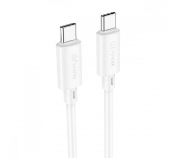 Кабель GFPower X32TT Type-C (m)-Type-C (m) 1м 60W ПВХ белый (1/30/420)#2122134