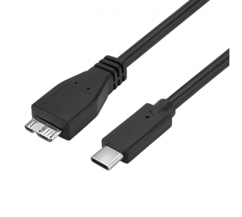 Кабель GoPower Type-C (m)-microUSB-B (m) 0.5м ПВХ черный Premium Zip-Lock c подвесом (1/200)#2117732