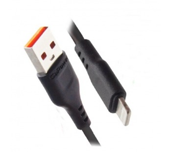 Кабель GoPower GP01L USB (m)-Lightning (m) 1м 2.4A ПВХ черный (1/200/800)#2117721
