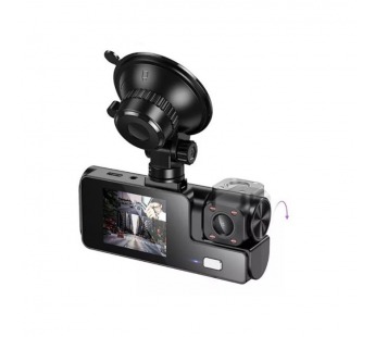 Автомобильный видеорегистратор HOCO DI60 2 камеры (черный)#2120415