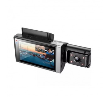 Автомобильный видеорегистратор HOCO DI64 2 камеры (черный)#2120446
