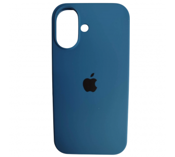 Чехол силиконовый Silicone Case ORG iPhone 16 синий (21)#2118384