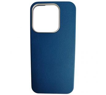 Чехол пластиковый Honor X8C ЭкоКожа с оободком синий#2118409