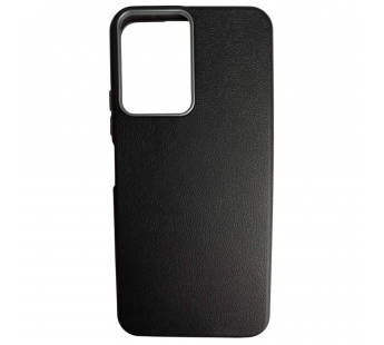 Чехол пластиковый Tecno Spark Go 2/Spark 40C/Smart 10 ЭкоКожа с оободком черный#2118445