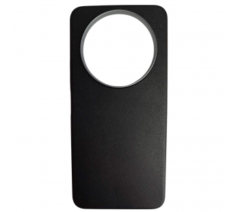 Чехол пластиковый Xiaomi Redmi А3/A3X/POCO C61 ЭкоКожа с оободком черный#2118469