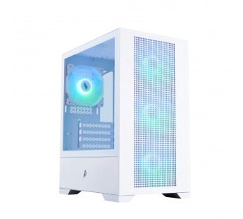 Корпус mATX Б_БП 1STPLAYER Go2 ARGB White (USB3.0, Audio, 4x120mm ARGB,белый)[Go2-WH-4F7-W], шт#2158977