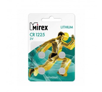 Элемент питания Mirex CR1225  3V  4 шт (4/216/648), ecopack#2118864