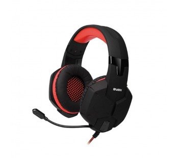 Наушники с микрофоном Sven AP-G988MV 2.2м накладные оголовье, черный/красный (1/5)#2118985