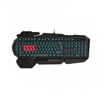 Клавиатура проводная игровая A4TECH Bloody B318 USB Multimedia Gamer LED  (подставка для запястий), черная (1/10)#2118990