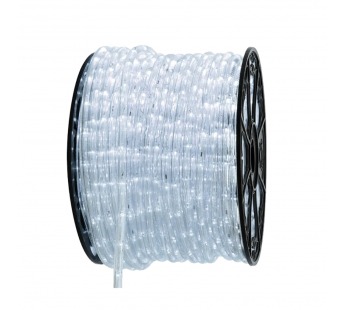 Светодиодный дюралайт DC220В, 2 жилы, D=10 мм, 32 диода/метр, рез 250 см, белый 6500K (бухта 100 м), м#2120399