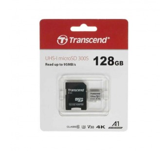 MicroSD  128GB  Transcend 330S A2 V30 UHS-I U3 +SD адаптер#2119174